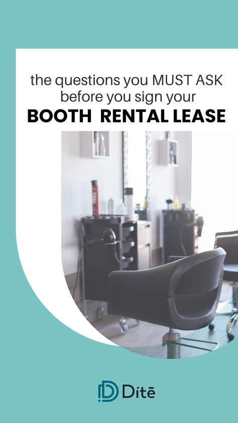 Are you a stylist looking to rent a booth at a salon? Choosing the right salon can significantly impact your business’s success. To ensure you make an informed decision, it’s essential to ask the right questions. This comprehensive guide of questions will help you navigate the process of renting a booth by asking booth rental salon owners the crucial questions.

Booth Rental Argreement | Chair Rental Agreement | Salon | Hairdresser Renter Hacks, Salon Hairdresser, Asking The Right Questions, Lease Agreement, Salon Owners, Salon Chairs, Questions To Ask, The Process, Signs