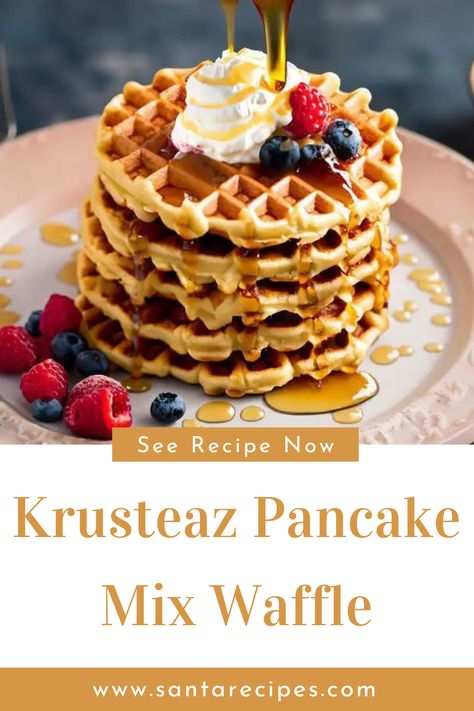 Are you tired of the same old pancake breakfast routine? Then must try the Krusteaz pancake mix waffle recipe for a delicious and easy alternative. Grandma Sycamore Bread Recipe, Krusteaz Waffle Recipe, Krusteaz Pancake Mix Recipes, Krusteaz Pancakes, Breakfast Waffle Recipes, Krusteaz Pancake Mix, Buttermilk Pancake Mix, Pancake Mix Recipes, Bread Substitute