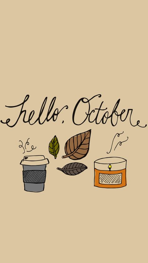 Hello October Images, October Wallpaper, Fall Mood Board, Fall Images, Cute Fall Wallpaper, Hello October, Iphone Wallpaper Fall, Fall Background, Calendar Wallpaper