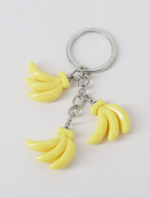 Emo Accessories, Keychain Charms, Banana Slice, Cute Emo, Charm Keychain, Dear Santa, Keychains, Charms, Free Shipping