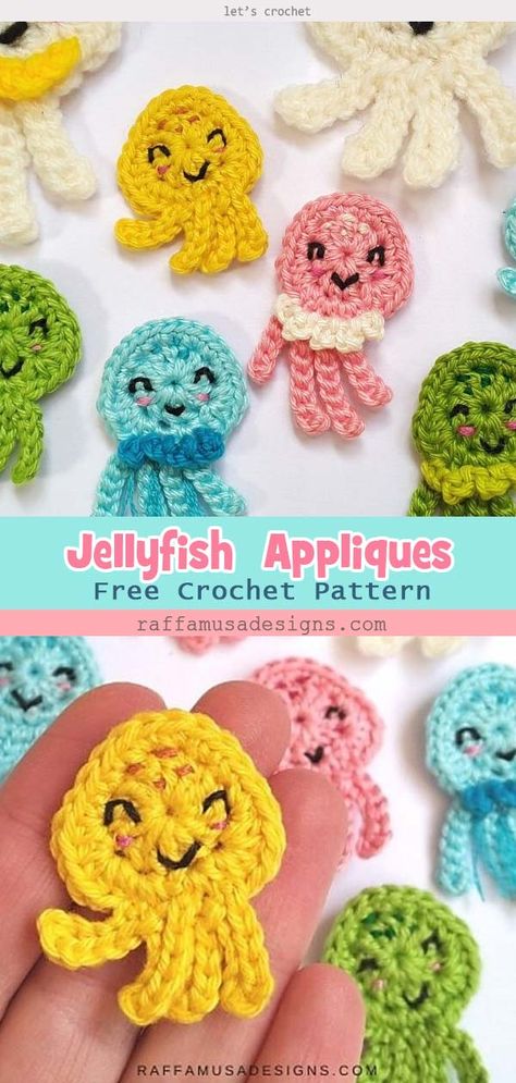 Baby Jellyfish, Crocheted Jellyfish, Baby Girl Frock Design, Baby Girl Frocks, Baby Girl Crochet, Amigurumi Free, Crochet Doll Pattern, Amigurumi Free Pattern, Crochet Doll