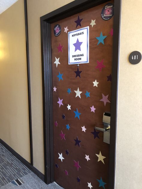 #Dance #competition #dressingroom #door#Decoration Dressing Room Door Star, Cheer Competition Hotel Door Signs, Hotel Door Decorations Dance, Cheer Camp Room Decorations, Dance Competition Signs Posters, Dance Competition Door Decorations, Cheer Dorm Door Decorations, Cheer Door Decorations Hotel, Cheer Camp Door Decorations