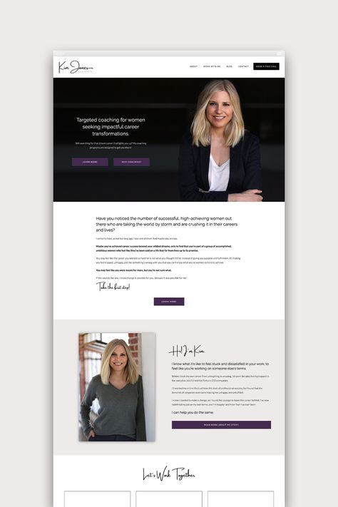 Personal Website Design, Home Page Design, Website Design Inspiration Business, Website Design Portfolio, Coach Website, Professional Website Design, Portfolio Website Design, Graphic Design Business, Ambitious Women