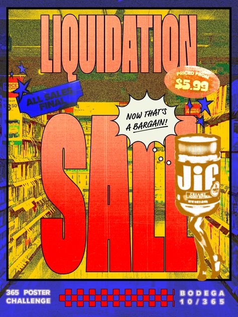 Poster design concept exploring bodega and gas station typography! Campaign Design Poster, Bodega Design, Advertisements Poster, Sale Graphic Design, Club Poster Design, Sale Poster Design, Offer Poster, Advertising Poster Design, Concert Poster Design