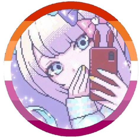 Lera Core, Lesbian Pfp Icons, Lesbian Flag Pfp, Anime Pfp Discord, Pride Profile Picture, Sunset Flag, Flag Gif, Lgbt Flags, Needy Streamer