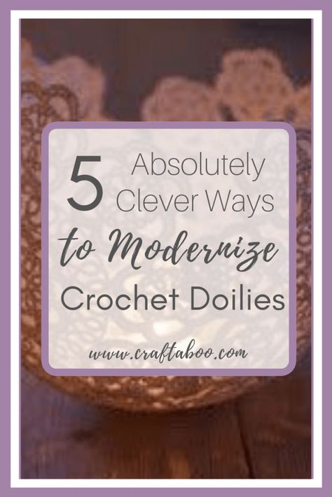 What do you think of when you hear the term #crochetdoilies ? I know for me it conjured up images of my grandma's house with dusty crochet doilies draped over every surface. Well friend, these #vintage pieces of home decor can be modernized and I'll show you exactly how. Come check this blog post out for all the details. #homedecor #crochethomedecor Crafts With Doilies, Vintage Crochet Doily Pattern, Doily Art, Beautiful Dream Catchers, Paper Mache Projects, Doilies Crafts, Crochet Home Decor, Grandmas House, You're Awesome