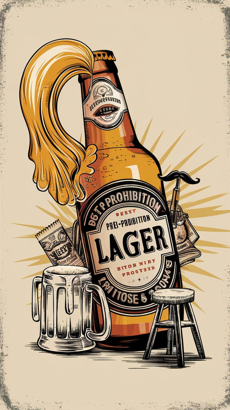 Hey beer enthusiasts! Have you ever wondered what American beers were like before Prohibition? Pre-Prohibition lagers are making a comeback, and they’re as delicious as they are historical.  Imagine sipping a beer that’s a direct link to the past—crisp, flavorful, and rich in history. Let’s dive into the best Pre-Prohibition lagers and discover what makes them so special. Craft Beer Bottle Design, Beer Aesthetic, Lilium Flower, Pub Interior Design, Beer Bottle Design, Beer Painting, Link To The Past, Pub Interior, Beer Quotes