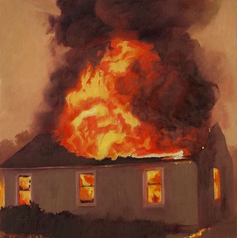 Ship Of Fools, House On Fire, Burning House, Fire Drawing, Fire Painting, On Fire, A House, Art Boards, Art Inspo