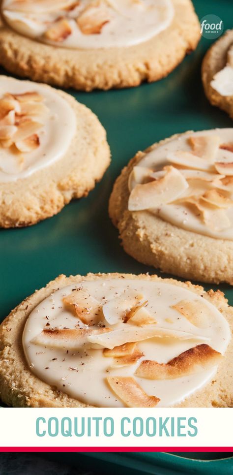 Recipe of the Day: Coquito Cookies 🥥 Coquito – or "little coconut" – is a traditional Christmas drink from Puerto Rico, full of spicy rum, coconut and warm spices. It's also the inspiration for these delectable cookies, which evoke the same aromatic flavors and sweet and toasty notes. Traditional Christmas Drinks, Condensed Coconut Milk, Christmas Drink, Cookie Scoop, Traditional Christmas, Christmas Drinks, Toasted Coconut, Baking Sheets, Recipe Of The Day