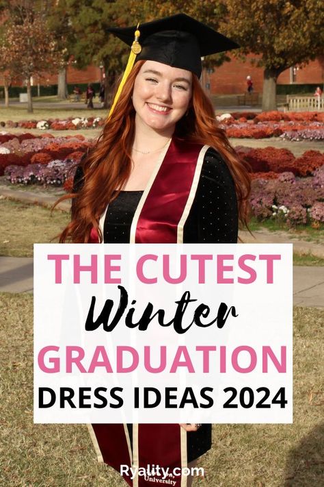 love these university winter graduation outfit ideas for this year! Winter Outfits Graduation, Winter Dresses For Graduation, Winter Graduation Shoes, Graduation Outfits Winter, Graduation Night Outfit, Cute Formal Winter Outfits, Fall Graduation Dress College, What Do You Wear To A Graduation, Doctor Graduation Outfit