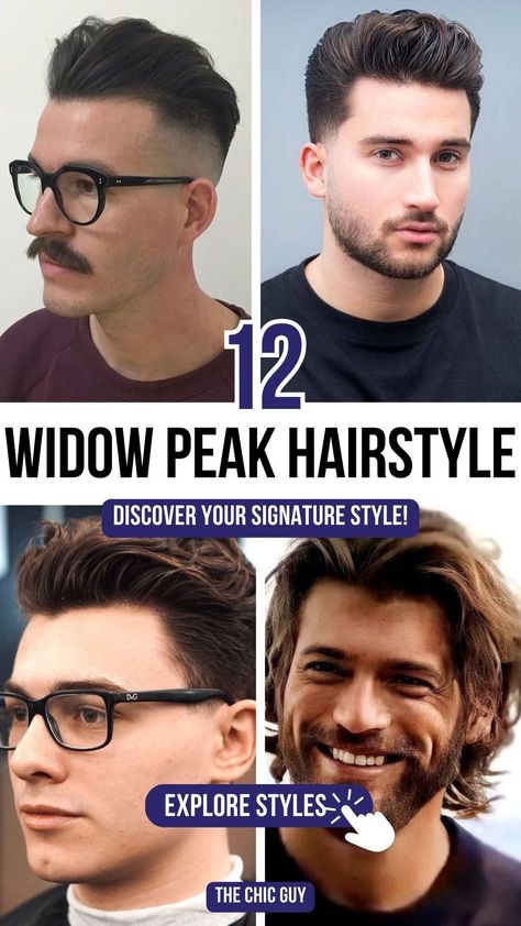 12 Widow’s Peak Hairstyles to Master the V-Shape with Style Widows Peak Hairstyles Mens, Widows Peak Hairstyles, Angular Fringe, V Shape Hair, Models Outfits, Widows Peak, Flattering Hairstyles, Widow's Peak, Tousled Waves