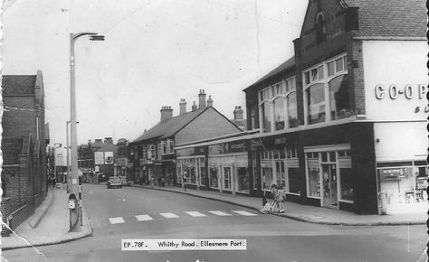 Whitby Road, Ellesmere Port c1970 Ellesmere Port, Back In Time, Chester, Old Photos, Childhood Memories, Liverpool, United Kingdom, Sci Fi, Street View