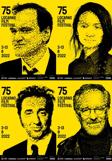 75th Locarno Film Festival branding Film Festival Brochure, Film Festival Branding, Festival Brochure, Festival Branding, Locarno Film Festival, Festival Ideas, Animal Symbolism, International Festival, Branding Graphic Design