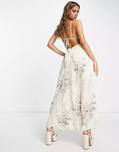 White Wedding Guest Dresses, Dresses For A Wedding, White Wedding Guest, Wedding Guest Dresses For Women, Rehearsal Dinner Outfits, Wedding Guest Dresses, Dinner Outfits, Floral Maxi, Stunning Dresses