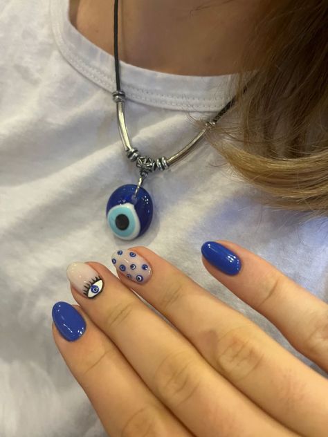 evileyenails evileye nazarboncugu nazar tırnak nailsofinstagram nails bluenailart nailart nailsdesign Turkish Nails, Blue Eye Nails, Mediterranean Nails, Greece Inspired Nails, Hoilday Nails, Evil Eye Nail Art, Nail Art Bleu, Cream Nail Art, Glitter Gradient Nails