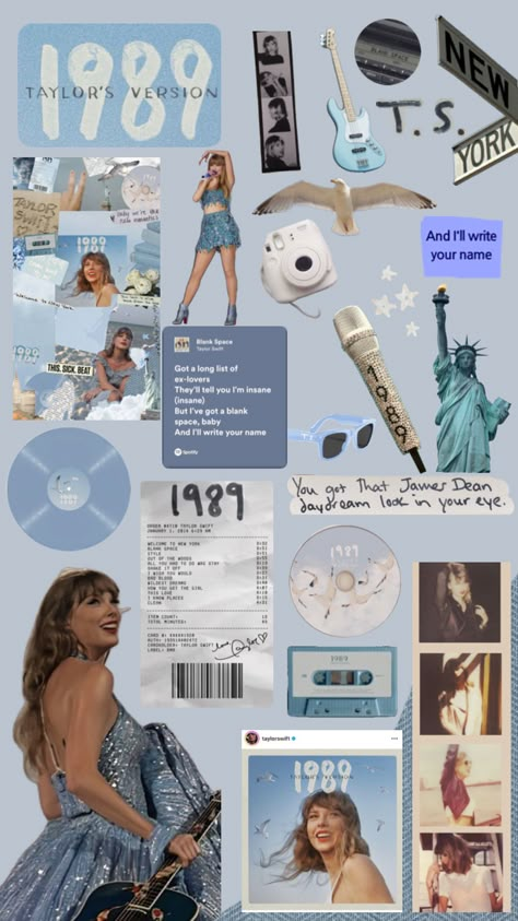 #meuprimeiroshuffle #myfirstshuffle #taylorswift1989 Stickers Printable Taylor Swift, Taylor Swift Inspired Scrapbook, 1989 Moodboard, Taylor Swift Printable Stickers, 1989 Taylor Swift Collage, Taylor Swift Figure Paper, Taylor Swift Printable, 1989 Taylor Swift Aesthetic Stickers, 1989 Collage