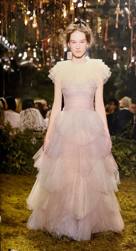 Maria Grazia Chiuri Dior, Dramatic Clothes, Dior 2019, Dior Haute Couture, Maria Grazia Chiuri, Maria Grazia, Fantasy Gowns, Antique Dress, Couture Collection