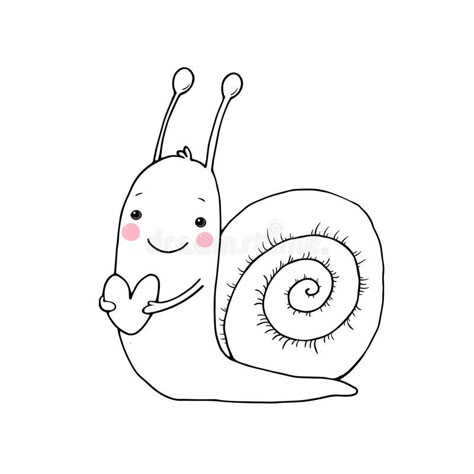 Cute cartoon snail with heart. Funny insect. Hand drawing objects on white backg , #Sponsored, #heart, #Funny, #insect, #Cute, #cartoon #ad Cute Snail Drawings, Cartoon Snail, Bugs Drawing, Love Draw, Cute Snail, Snail Art, Monster Drawing, Heart Hands Drawing, Envelope Art