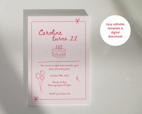 Candle Message, Bday Invitation Card, Bday Brunch, Digital Invitations Birthday, Floral Birthday Party Invitations, 22 Birthday, Digital Birthday Cards, Bday Invitations, 21st Birthday Invitations