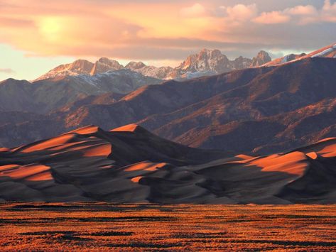 9 National Park and Monument Hikes to Beat the Crowds on Fee-Free Day. On April 20, all national parks in the U.S. will offer free admission. Skip the lines with our guide Colorado Hotels, Sand Sled, Alamosa Colorado, Sand Dunes National Park Colorado, Colorado Bucket List, Colorado Camping, Great Sand Dunes National Park, National Park Map, Road Trip To Colorado