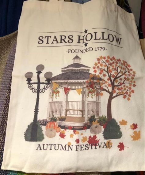 Gilmore Girls Tote Bag, Gilmore Girls Merch, Gilmore Girls Stars Hollow, Aesthetic Tote Bag, Girls Tote, Stars Hollow, Bag Ideas, Bags Aesthetic, Fall Festival