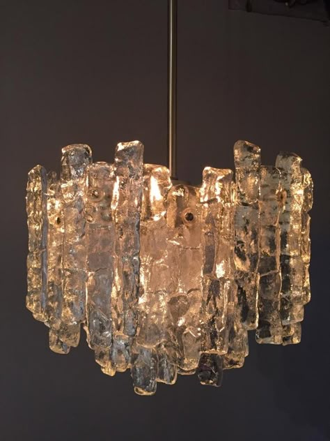 Kalmar Glass Chandelier - Lighting - Stock - Thomas Bonzom Contemporary Chandelier, Fused Glass Art, Lighting Inspiration, Home Room Design, Dream House Decor, Glass Chandelier, Interior Art, Home Decor Furniture, Chandelier Lighting