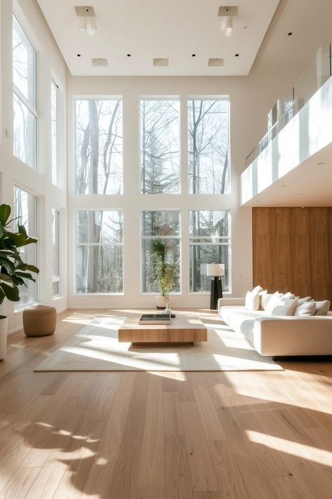 White Oak Floor Living Room, White Oak Floors Living Room, Oak Floor Living Room, Blonde Flooring, Wooden Dining Table Rustic, Oak Hardwood Floors, Natural Oak Flooring, Living Room Hardwood Floors, Light Floors