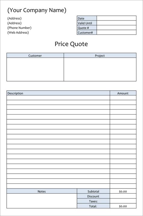 Microsoft Excel xlx xlsx Free Templates For Price Estimations, Service Bids, And Sales Quotations Sales Quotation, Blank Quotes, Quotation Sample, Work Templates, Quotation Template, Construction Bids, Project Timeline, Time Sheet, Quotation Format