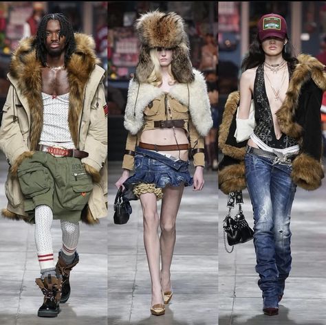 Alton Mason Dsquared2, Dsquared Runway 2000s, Dsquared2 Fall 2023, Dsquared2 Runway 2000, Alex Consani Dsquared2, Dsquared Fall 2023, D2squared 2023, Fashion Week Fall 2024, Fashion Week Outfits 2024