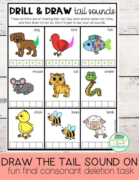 Final Consonant Deletion Activities, Final Consonant Deletion, Speech Therapy Activities Preschool, Phonological Processes, Minimal Pair, Speech Articulation, Play Therapy Techniques, Slp Activities, Articulation Therapy