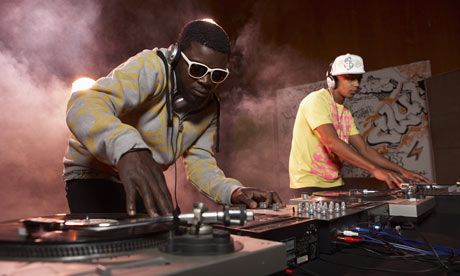 Up to scratch ... turntablists refine their DJ skills. Photograph: Getty Images Mixing Music, Dj Decks, Dj Stand, Dj Photos, Hero Games, Murals Street Art, Snowdonia, Guitar Hero, Rap Battle