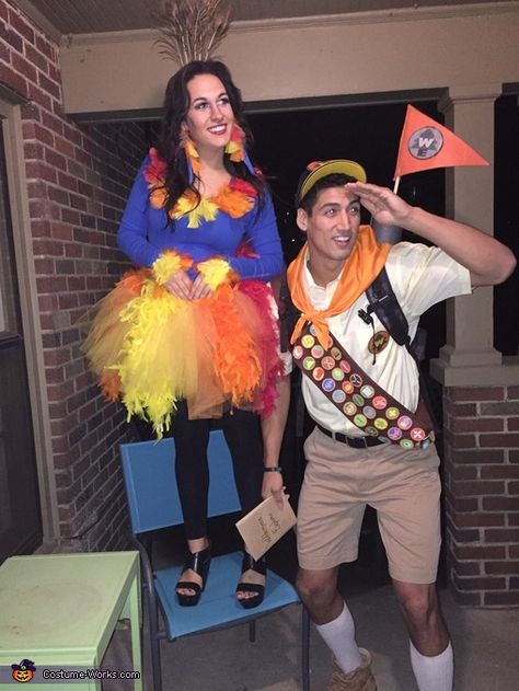 Up Group Costume, Family Costumes Disney, Russell Up Costume, Russell Costume, Disney Family Costumes, Disney Couple Costumes, Costumes For Teenage Girl, Easy College Halloween Costumes, Best Group Halloween Costumes