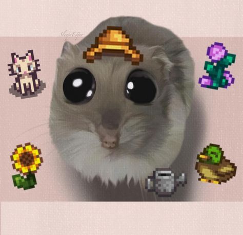 Me when I have to stop playing stardew valley and be an adult - #sadhamster #hamster #meme #art #digitalart #stardewvalley #stardewvalleymemes #procreate #silly #animalart #art #artist #stardewvalleyfanart Stardew Valley Reaction Pic, Stardew Valley Emotes, Stardew Valley Profile Picture, Stardew Pfp, Stardew Valley Icons, Stardew Valley Pfp, Stardew Valley Memes, Stardew Valley Art, Hamster Meme