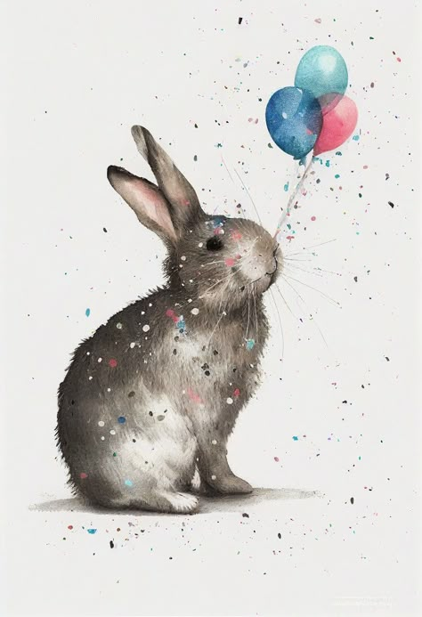 Spread joy with our delightful bunny-themed greeting card, featuring an irresistibly cute bunny surrounded by colorful balloons. Perfect for adding a touch of whimsy to any occasion. Order now and make every moment special with this charming card! #BunnyGreetingCard #AdorableCelebrations #BalloonsAndBunnies Happy Bday Message, Birthday Bunny, Bunny Painting, Colorful Balloons, Bunny Birthday, Singing Happy Birthday, Happy Bday, Awesome Designs, Colourful Balloons