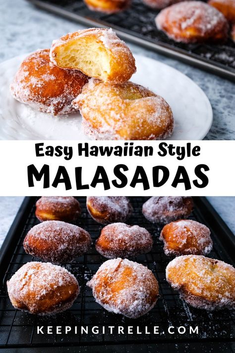 Malasadas Recipe, Wylde Flowers, Hawaiian Dessert Recipes, Hawaiian Desserts, Local Recipes, Hawaiian Dishes, Hawaii Food, Yeast Breads, Popular Desserts