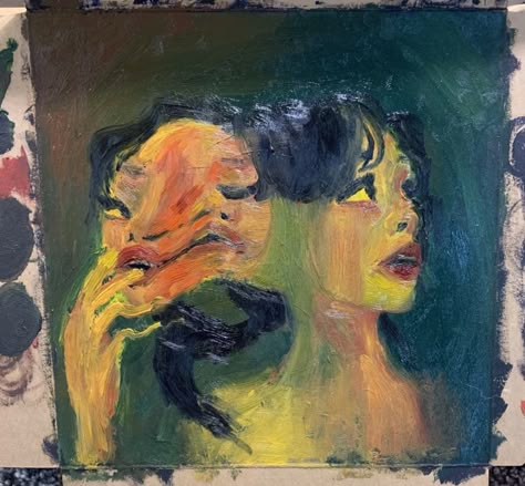 Oil Pastel Art People, Oil Pastel Human Drawing, Trippy Oil Pastel Art, Expressionism Art Oil Pastel, Weird Oil Pastel Art, Oil Pastels Painting, Swag Art, Oil Pastel Art, Art Folder