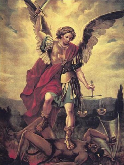 Archangel Michael Tattoo, St Michael Tattoo, Archangel Tattoo, Saint Gabriel, Catholic Pictures, Michael The Archangel, San Michele, Biblical Art, Archangel Michael