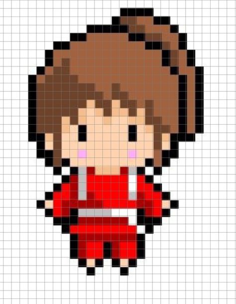 Pixel Art Pattern Studio Ghibli, Ghibli Pixel Pattern, Pixel Studio Ghibli, Small Anime Pixel Art, Perler Beads Ghibli, Hama Beads Patterns Pokemon, Studio Ghibli Pixel Art Grid, Pixel Ghibli, Pixel Art Ghibli