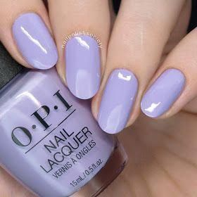 Ongles Gel Violet, Opi Nail Polish Colors, Natural Gel Nails, Purple Nail Art, Purple Nail Polish, Purple Nail, Opi Nail Lacquer, Opi Nail Polish, Pastel Nails