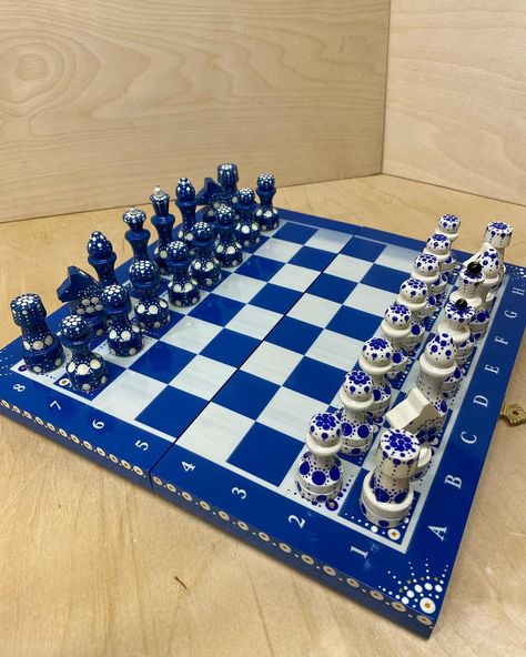 Chess Set Unique, Chess Set, Chess, Traditional Art, Art Studio, Custom Made, Board Games, Natural Wood, Arts And Crafts