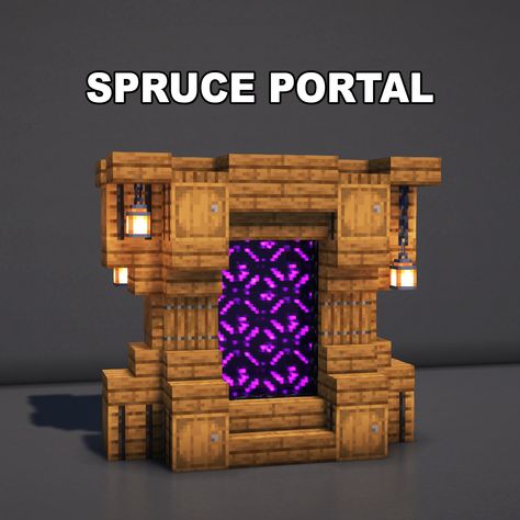 Minecraft Spruce Nether Portal ✅ Follow for OP Minecraft Builds 📢 Share with your Friends 💬 Rate this Build 1-10 🔖Tags 🔖 #minecraft #minecraftbuilds #minecrafters #minecraftpe #minecraftmemes #mınecraftideas #minecraftbuild #minecraftbuilding #minecraftbuilding #minecrafttutorial #minecraftonly #mcpe #minecraftpc #minecraftcreations #minecraftdaily #minecraftdesign #minecraftjava #minecrafts #minecraftyoutuber #gaming Portal Room Minecraft Ideas, Minecraft Nether Portal Room Design, Nether Themed Minecraft House, Cute Minecraft Portal Ideas, Nether Portal Room Minecraft, Small Nether Portal Design, Minecraft Arch Design, Minecraft Building Ideas Portal, Portal Minecraft Design