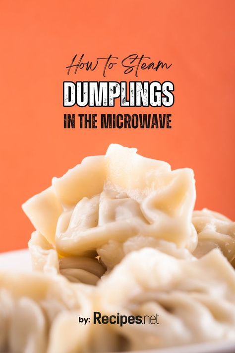 Learn the quickest way to enjoy steamed dumplings with our easy microwave method! Perfect for busy days or when you're short on kitchen equipment, our guide will show you how to steam dumplings to perfection using your microwave. Visit our blog for the dumplings recipe homemade and tips to create delicious dumpling soup in minutes. Visit Recipes.net for the full dumpling recipe and for more Chinese food recipes. Dumplings Recipe Homemade, Steam Dumplings, Japanese Gyoza, Chinese Food Recipes, Dumpling Soup, Steamed Dumplings, Homemade Dumplings, Chinese Dumplings, Dumplings For Soup