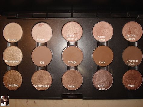 MAC must haves- I can create almost anything  with these colors Mac Must Haves, Best Mac Makeup, Mac Eyeshadow Palette, Mac Lipsticks, Eyeshadow Collection, Mac Eyeshadow, Brown Eyeshadow, Pink Eyeshadow, Eyeshadow Palettes