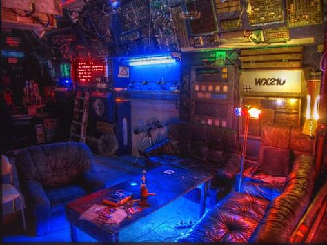 Cyberpunk Bar, Cyberpunk Interior, Cyberpunk Room, Art Cyberpunk, Neon City, Sci Fi Environment, Games Design, Neon Room, New Retro Wave