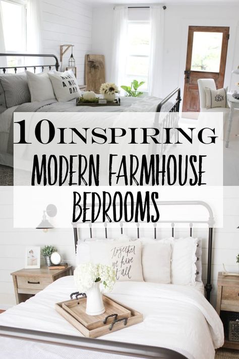 Modern Farmhouse Bedrooms, Farmhouse Bedrooms, Farmhouse Style Bedrooms, Interior Design Minimalist, Modern Farmhouse Bedroom, Farmhouse Remodel, Farmhouse Modern, Farmhouse Master, Farmhouse Bedroom Decor