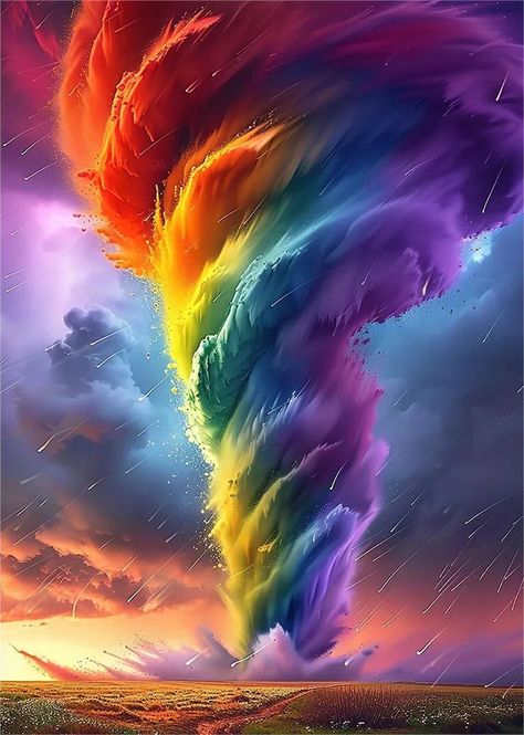 AB luxurious polyester cloth diamond Painting Kits  | tornado Tornado Wallpaper, Backgrounds Painting, Rainbow Wallpaper Backgrounds, Cute Wallpapers For Android, Rainbow Pictures, Wonder Art, Chakra Art, Original Iphone Wallpaper, Colorful Clouds