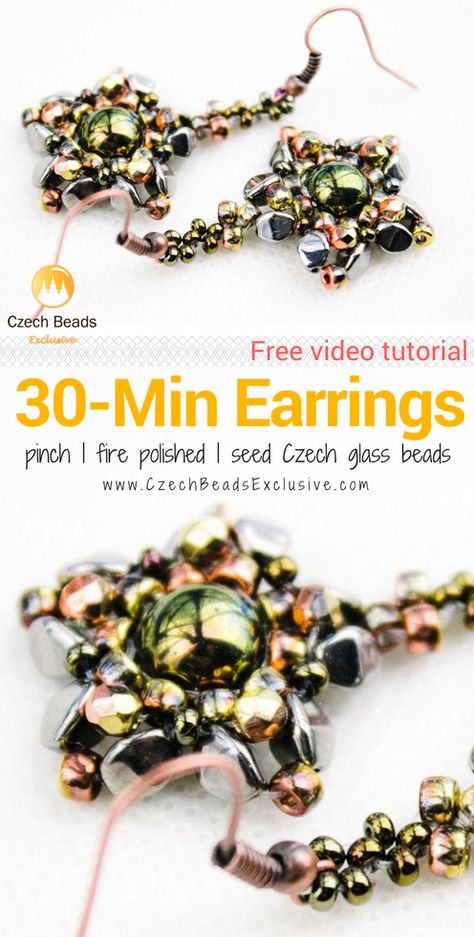 Pinch Beads Pattern Free, Beads Tutorials, Earrings Pattern, Beads Pattern, Just Imagine, Perfect Image, Earring Patterns, Crafty Projects, Beading Tutorials