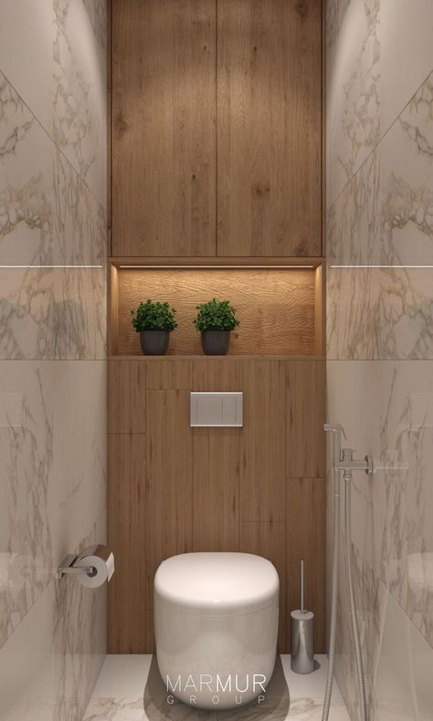 Small Downstairs Toilet, Bathroom Wallpaper Ideas, Bathroom Under Stairs, Toilet And Bathroom Design, Toilet Room Decor, Bathroom Design Black, Small Toilet Room, Small Bathroom Interior, Bathroom Inspiration Modern