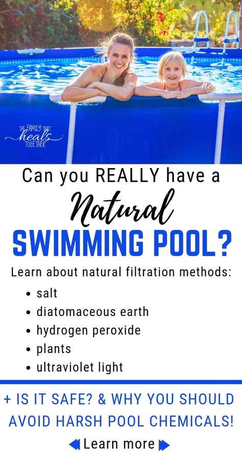 Natural swimming pools help you avoid harsh pool chemicals. Here, are different ways you can safely keep your natural pool clean. Pool Natural, Natural Home Cleaning, Luxury Pools Indoor, Safe Pool, Swimming Pool Hot Tub, Pool Care, Natural Swimming Pools, Natural Swimming Pool, Pool Chemicals