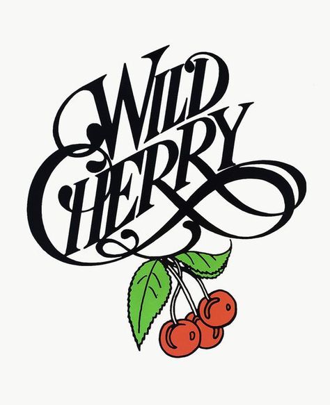 Cherry Logo, Wild Cherry, Shirt Design Inspiration, Wild At Heart, Graphic Tshirt Design, Banner Template Design, Graphic Wallpaper, Graphic Design Tips, Graffiti Lettering